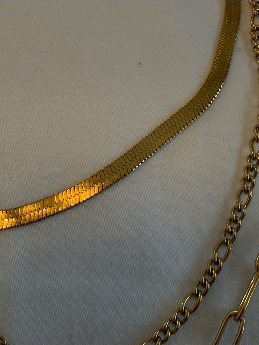Gold-Tone Layered Star & Interlocking CC Pendant Necklace - - Picture 6 of 14